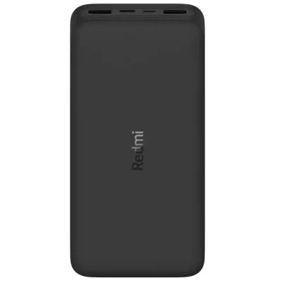 Carregador Portátil Xiaomi Redmi PB200LZM Turbo - 20000mAh - 2xUSB/Micro USB/Tipo C - Preto