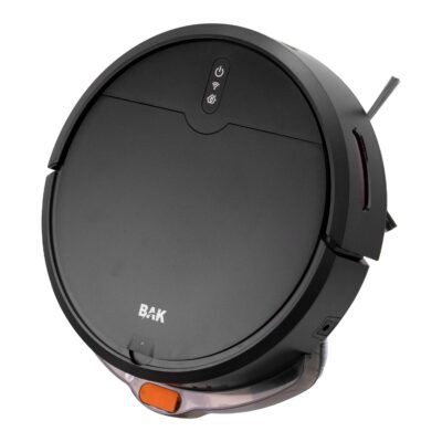 Robô Aspirador de Pó Bak BK-V10 - Com Controle - 12W - 370Ml - Bivolt - Preto